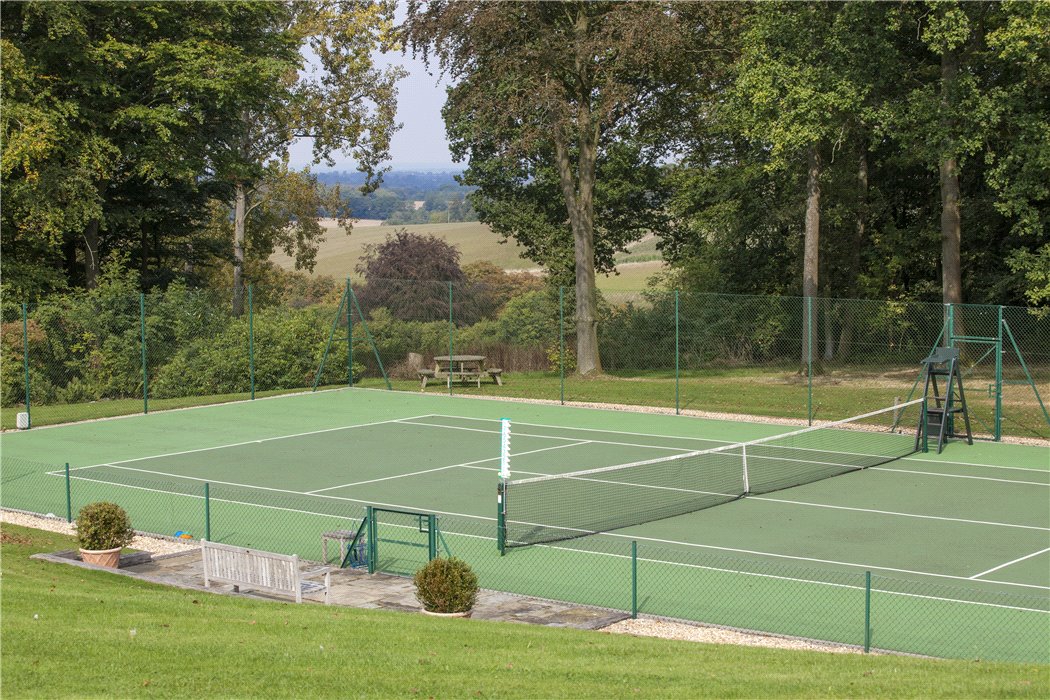 The pool at Sir Robin McAlpine’s idyllic Aylesfield House