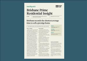 Brisbane Prime Residential InsightBrisbane Prime Residential Insight - Q4 2023