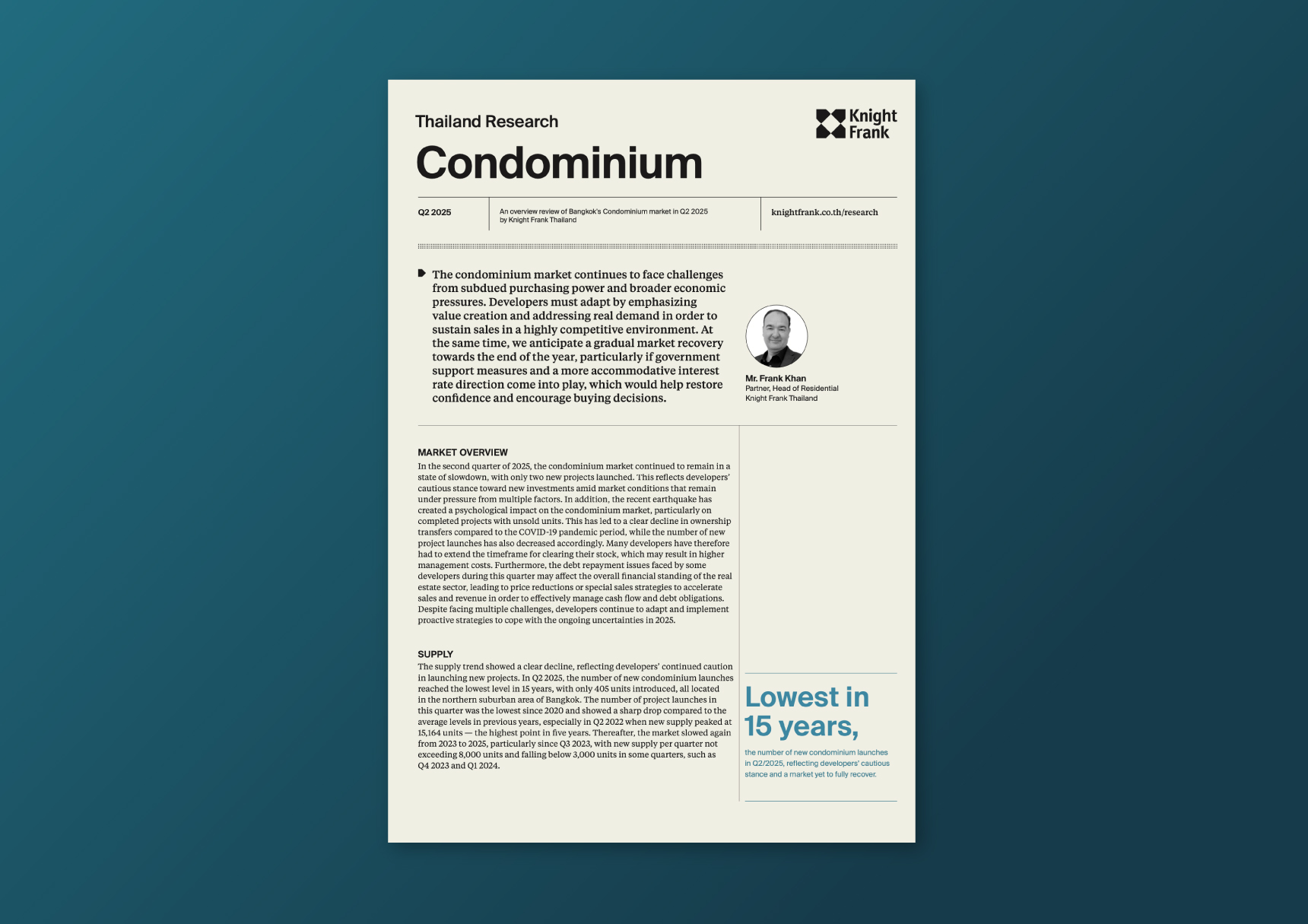 Bangkok Condominium Market - Q2 2025