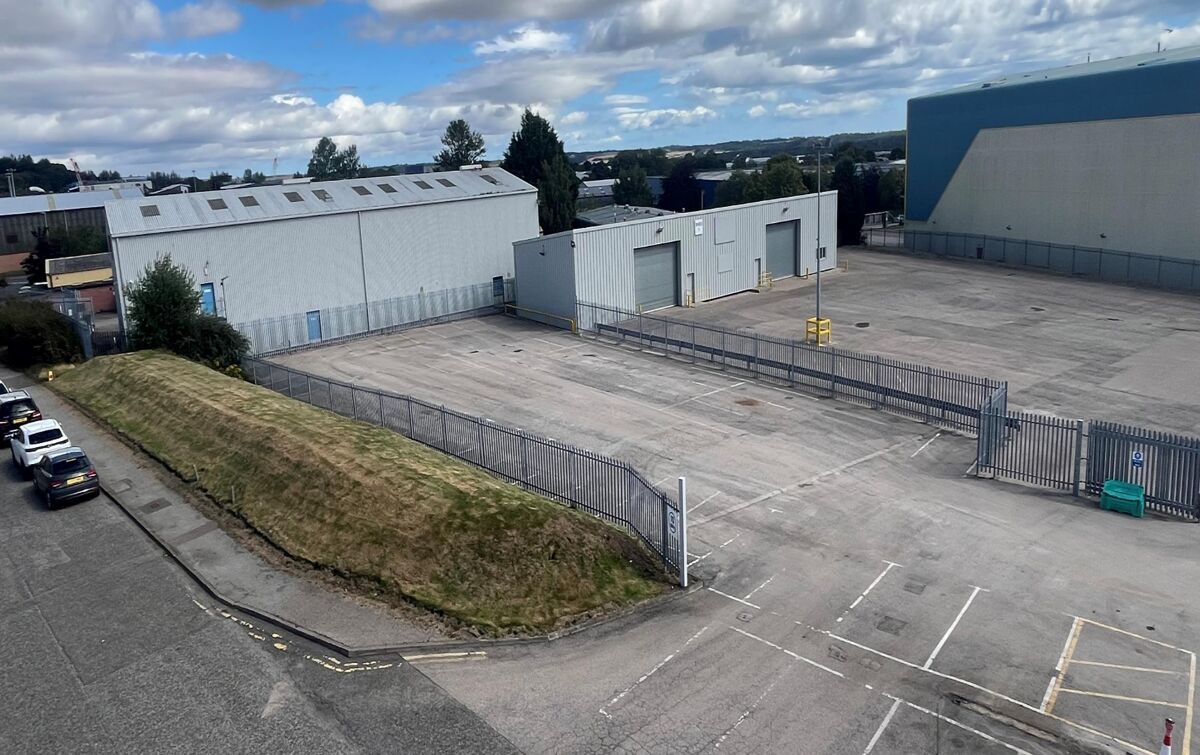 Secure tarmac yard extending to 10,796 sqft (1,003 sqm) with dedicated access of Howe Moss Drive