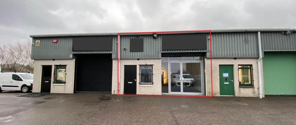 Terraced industrial unit with office