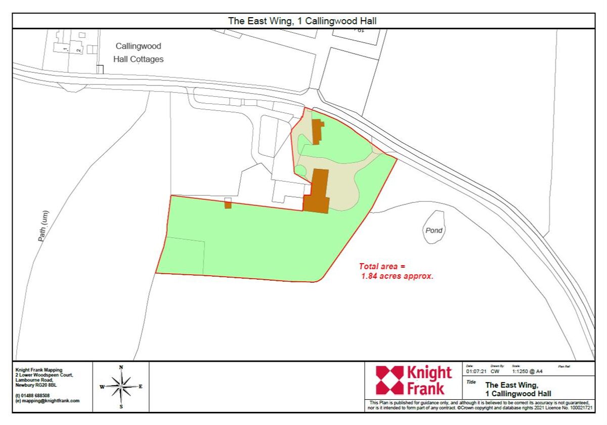 house for sale in Callingwood Hall, Tatenhill, BurtononTrent, Staffordshire, DE13