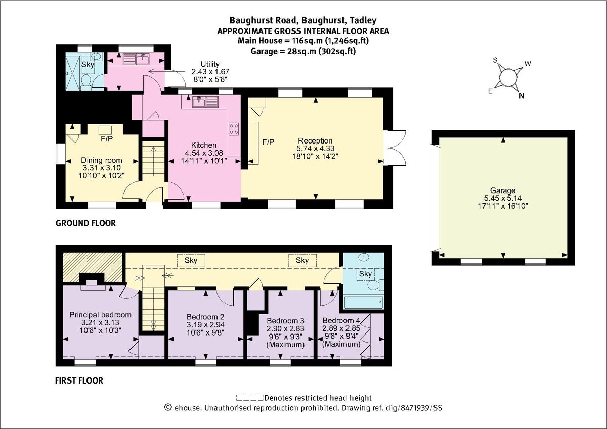 house for sale in Baughurst Road, Baughurst, Tadley, Hampshire, RG26