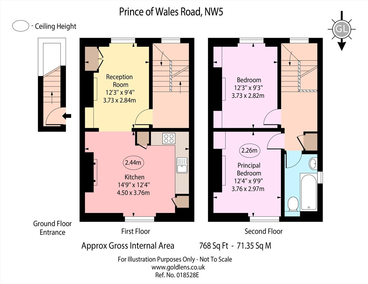 flat for sale in Prince of Wales Road, London, NW5 BSZ012244285