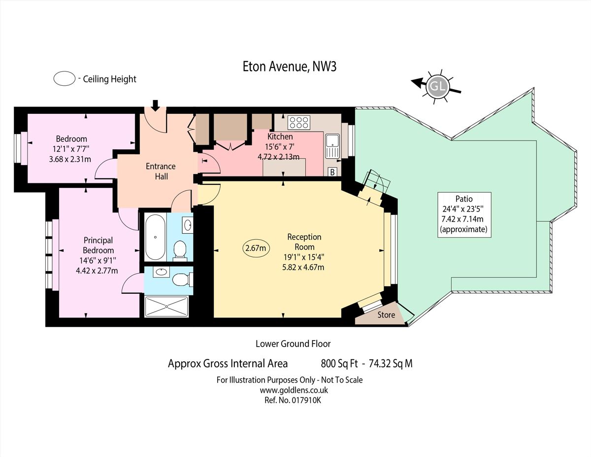 flat for sale in Eton Avenue, London, NW3. BSZ012263699 Knight Frank