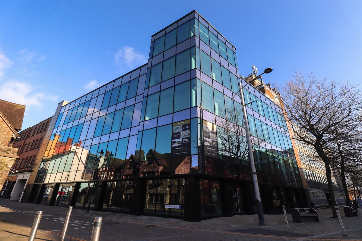 Princess Quarter is an exceptional sustainability focused office situated in Swansea’s prime city centre office district, offering from 2,000 to 15,000 sqft of Grade A accommodation over three floors.
