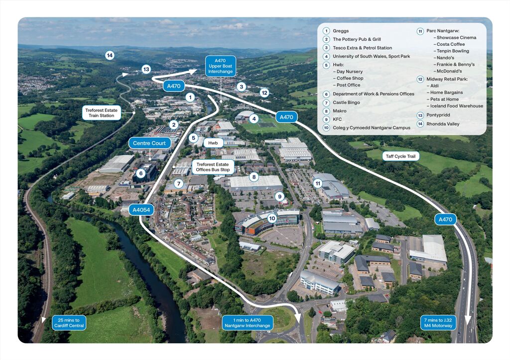Image of Treforest Industrial Estate, Pontypridd, Rhondda Cynon Taf, CF37 5YR