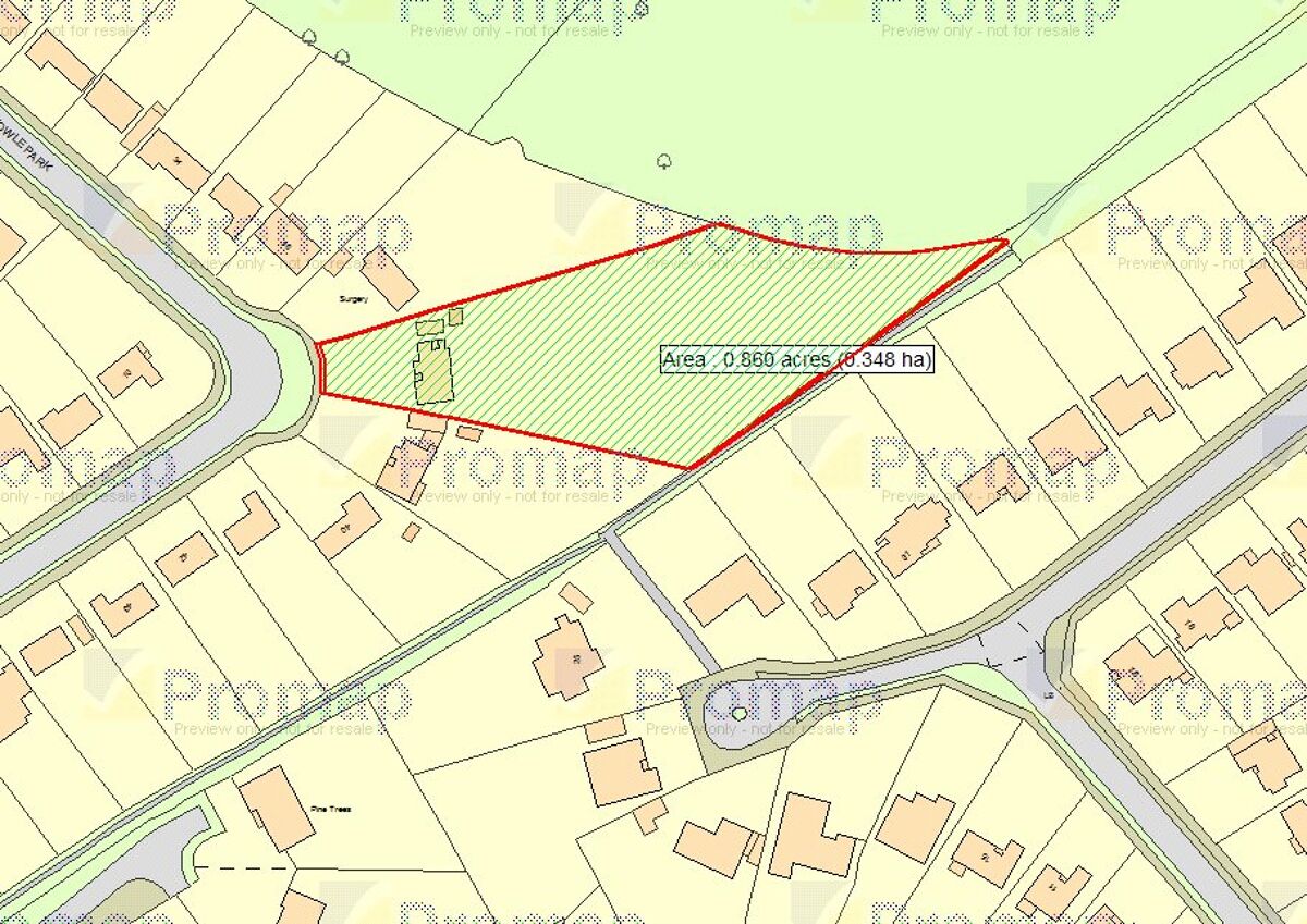 development plot for sale in Knowle Park, Cobham, Surrey, KT11