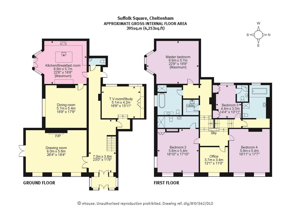 flat for sale in Stratford House, Suffolk Square, Cheltenham