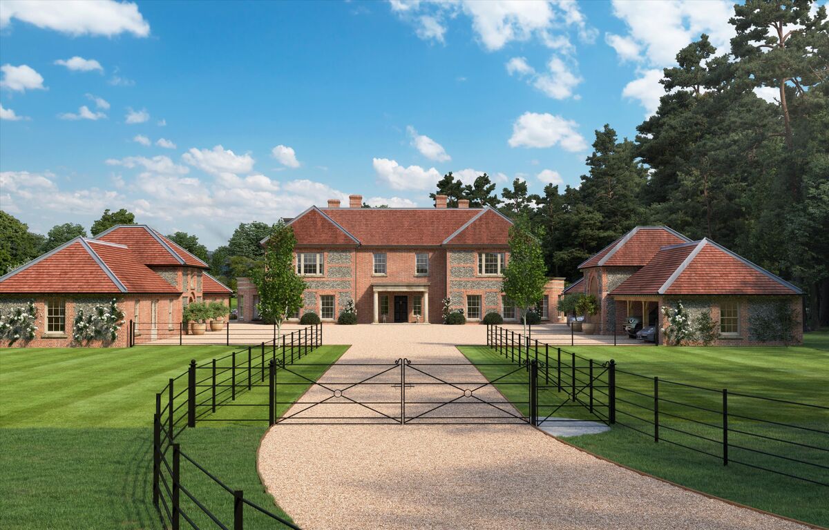 Classically styled bespoke new 6 bedroom house for sale in Hurstbourne Tarrant designed by