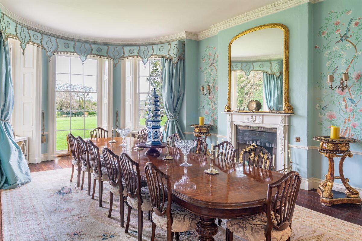 An exceptional Grade II Listed Georgian country house standing in an ...