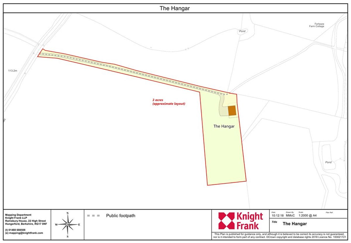 development plot for sale in Farleaze, Near Malmesbury, Wiltshire, SN16