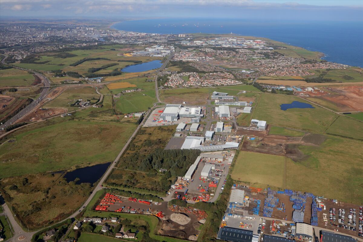 70 acre high quality Business Park located just off the A90.