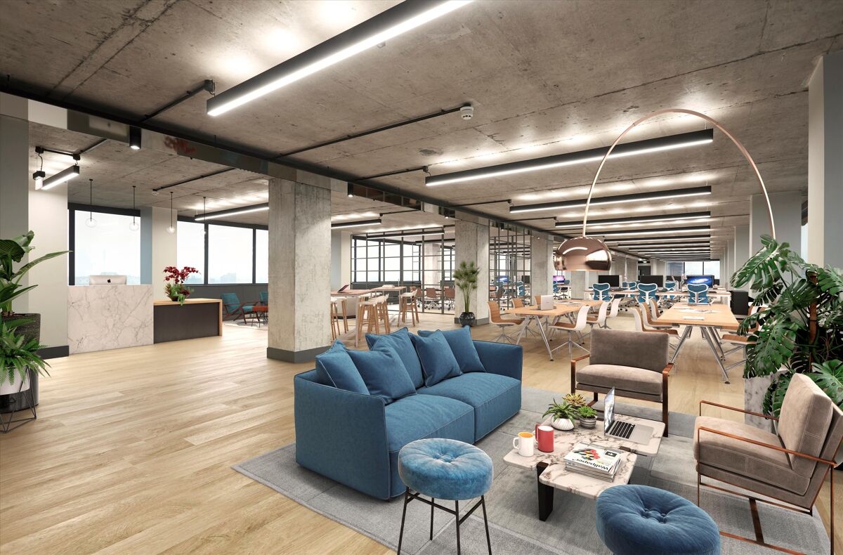 To Let - Newly refurbished, high-quality office suites from 582 sq ft and floors of 5,000 sq ft.