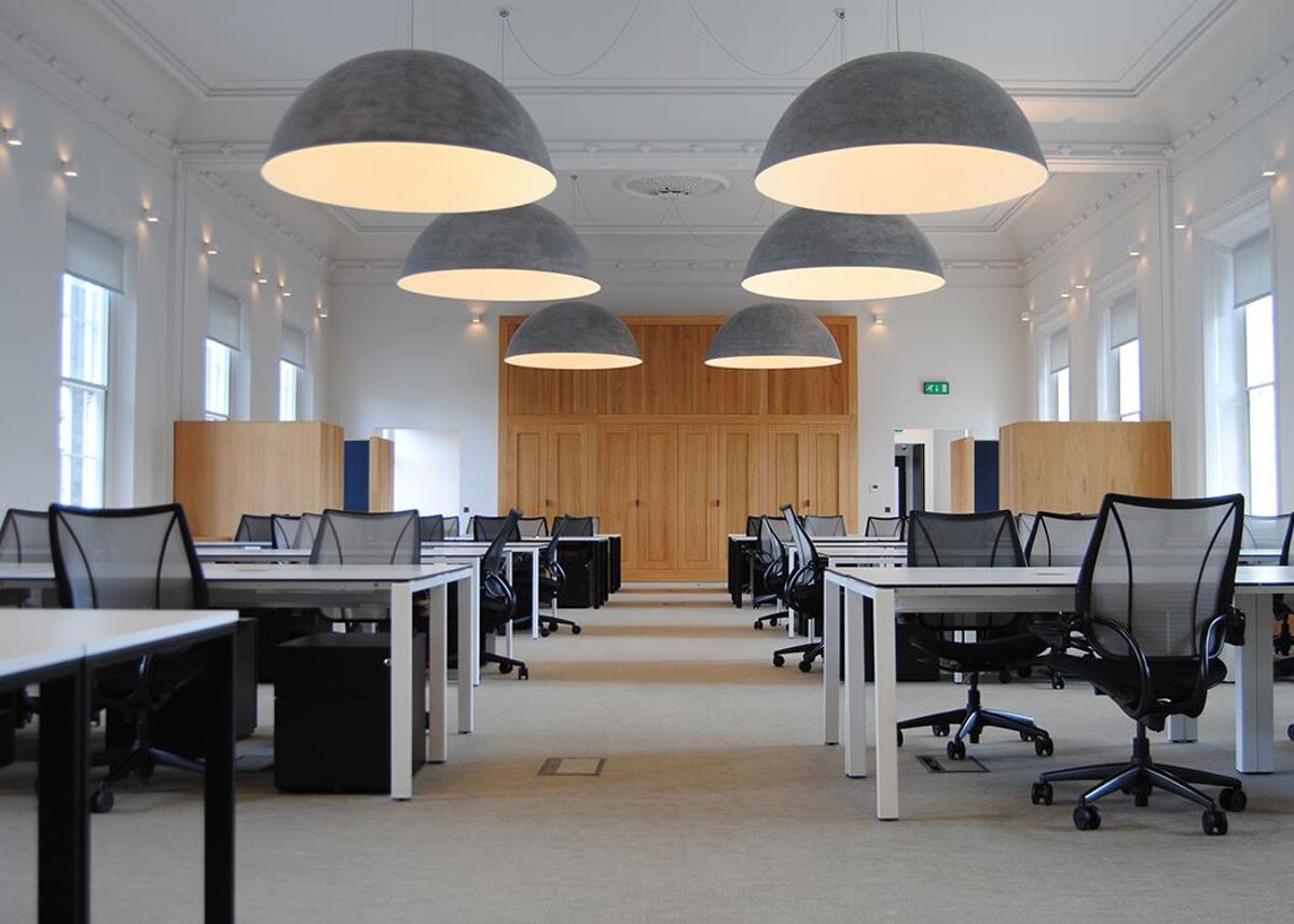 This Grade 1 Listed building dates from 1854 and offers a range of offices, several meeting spaces, event spaces and pleasant kitchens with breakout space on every level.