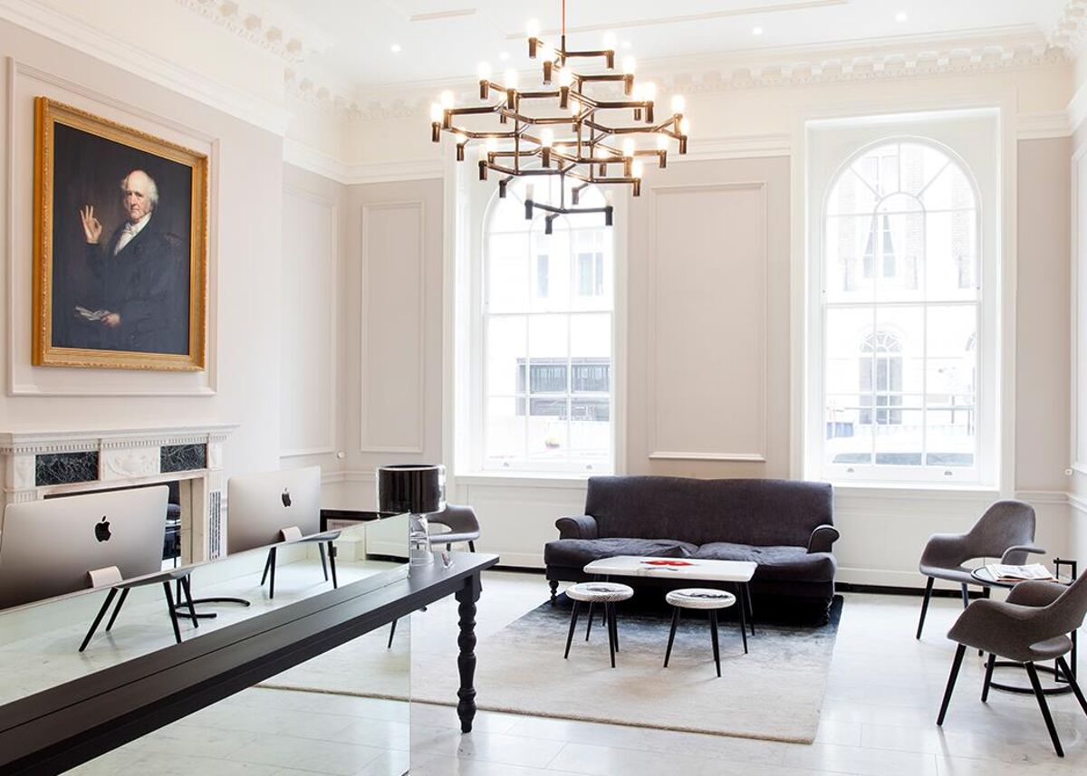 Architects Wells Mackereth have taken inspiration from contrasting building styles to design a range of co-working spaces, meeting rooms, event spaces, roof garden/terrace and lounge.