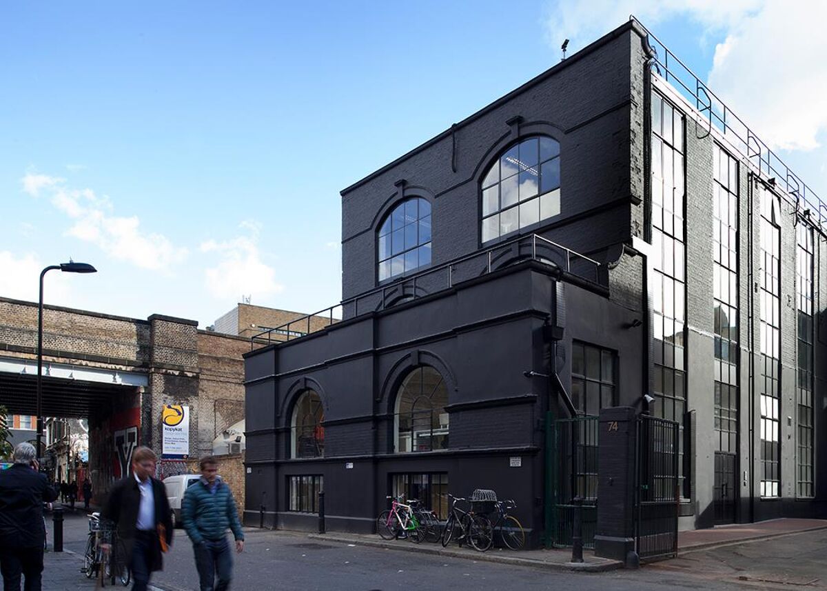 The building, which is in the heart of Shoreditch, boasts high ceilings and large windows and has meeting rooms, a roof garden, event spaces, co-working space, and bike storage.