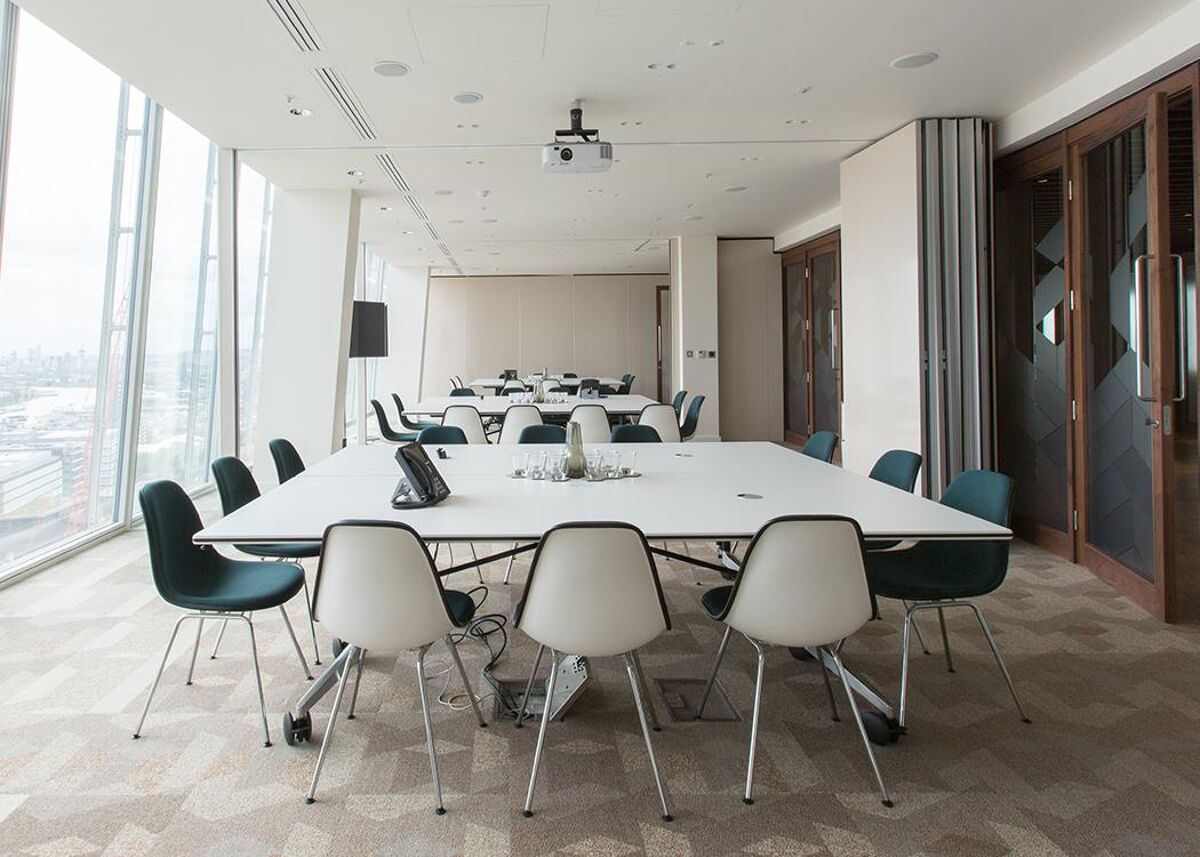 Architects Archer Humphryes have created a workspace within iconic skyscraper The Shard with offices, co-working, lounge, event space, meeting rooms, dining areas and stunning views.