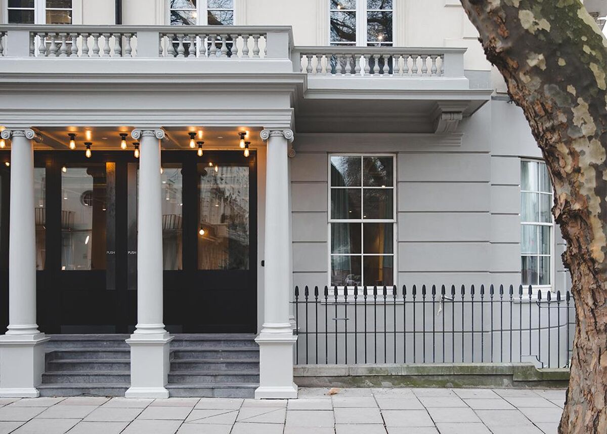 The building has a grand, regency styled façade and plenty of natural light and has spaces for eating, meeting, working, garden terraces with views across the city and is close to Victoria Station.