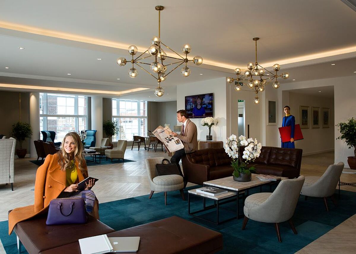 This sympathetically renovated building is a London landmark and has serviced offices, meeting space, a business lounge overlooking a roof garden and is close to South Kensington station.