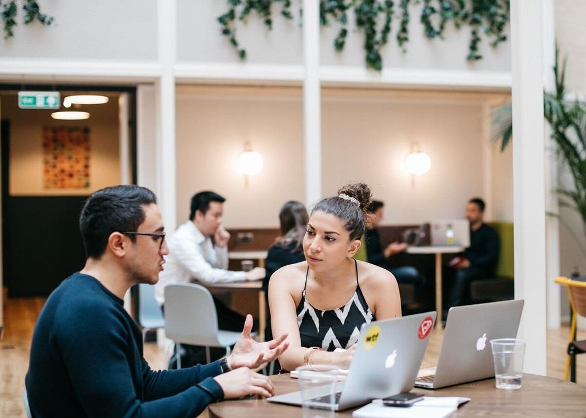 Nestled between the business district of Hammersmith and posh Brook Green, the space offers three floors of lounges, meeting rooms and private offices just minutes away from Hammersmith station.