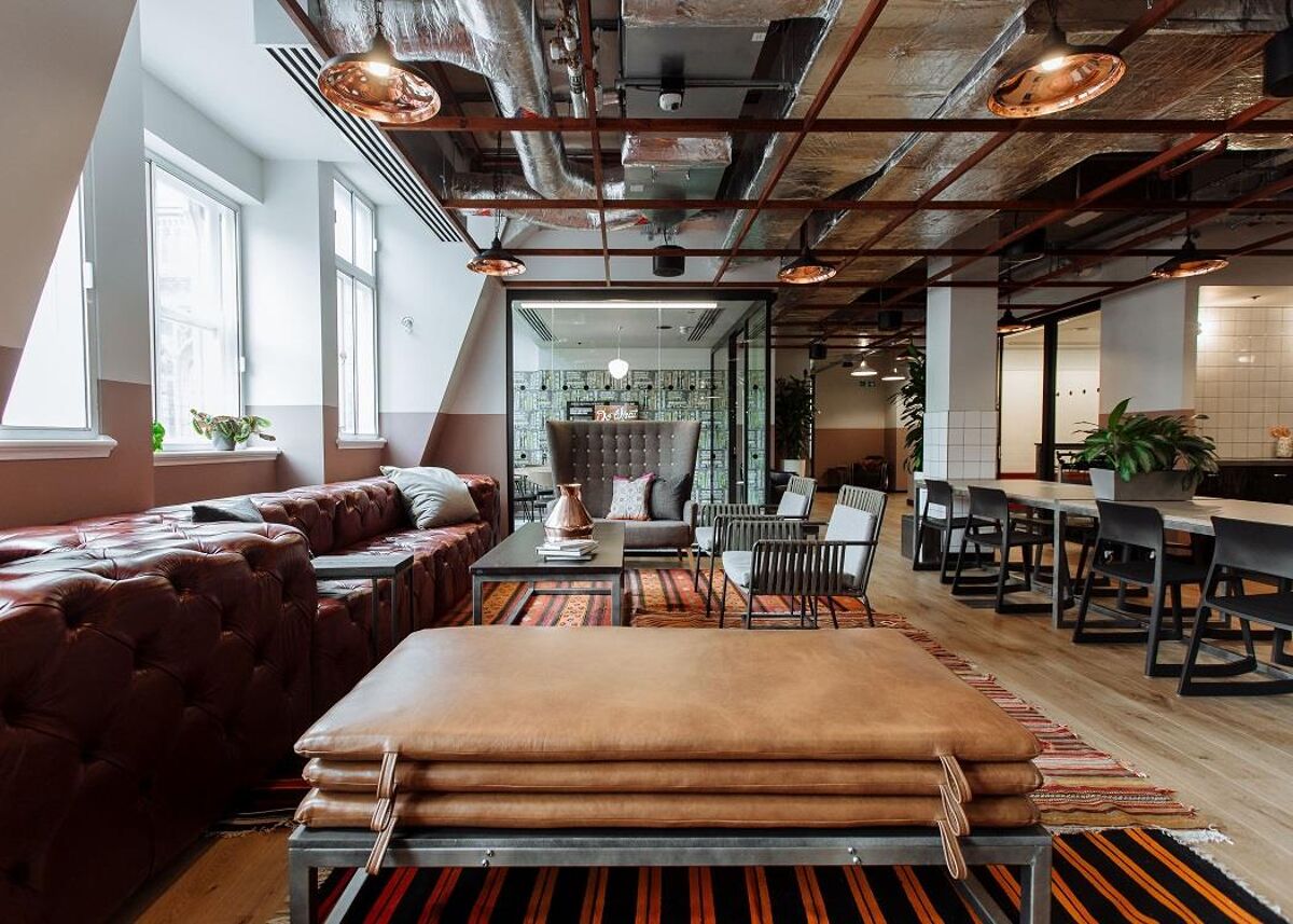 This pet-friendly, Grade II Listed building offers hot desks, private offices, conference rooms, regular events, bike storage, showers and is an easy walk from Farringdon and Holborn tube stations.