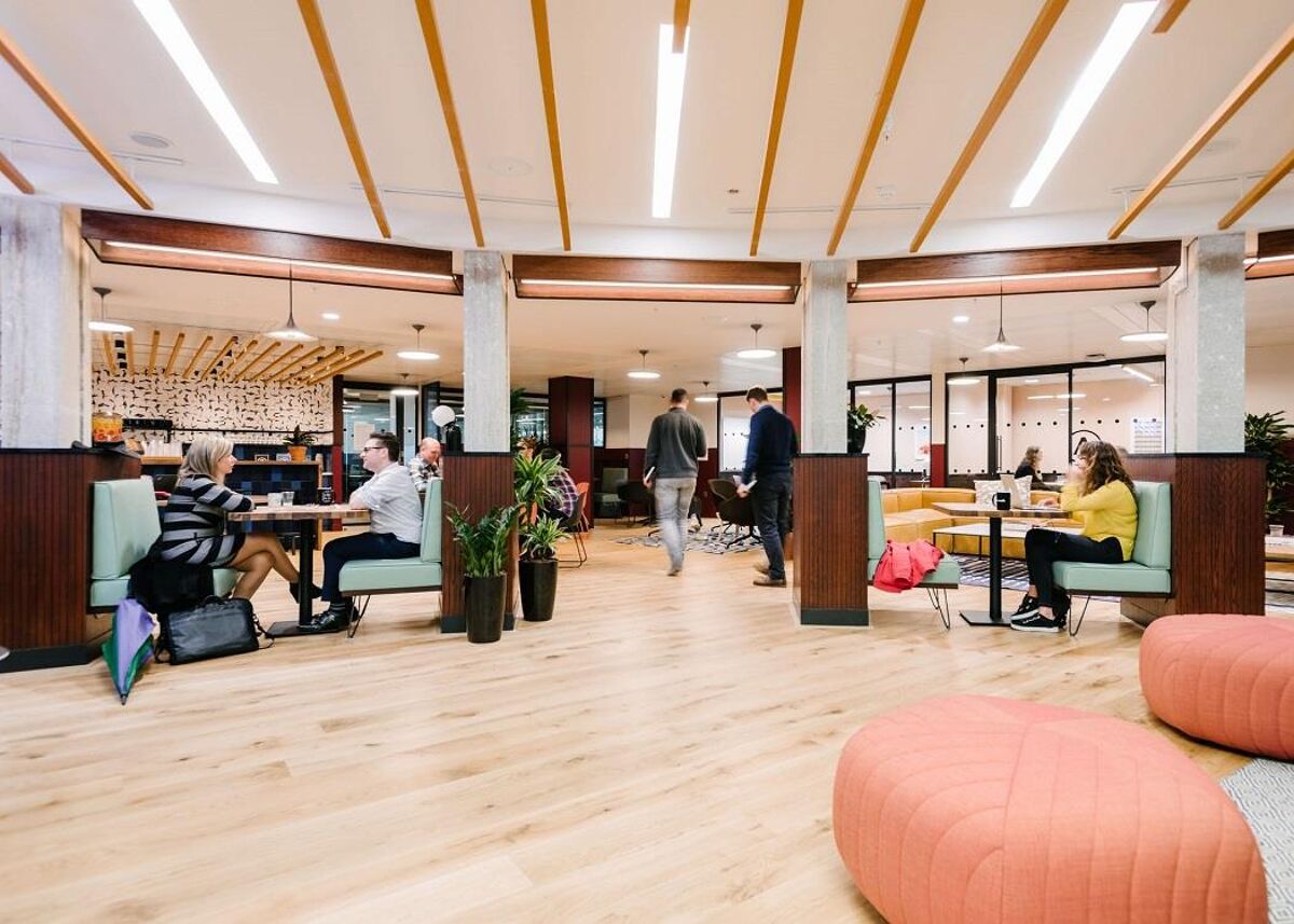 The workspace is on London's iconic river bank and has four floors of private offices, common areas, event space, an open-air terrace and communal garden all just a short walk to Waterloo station.