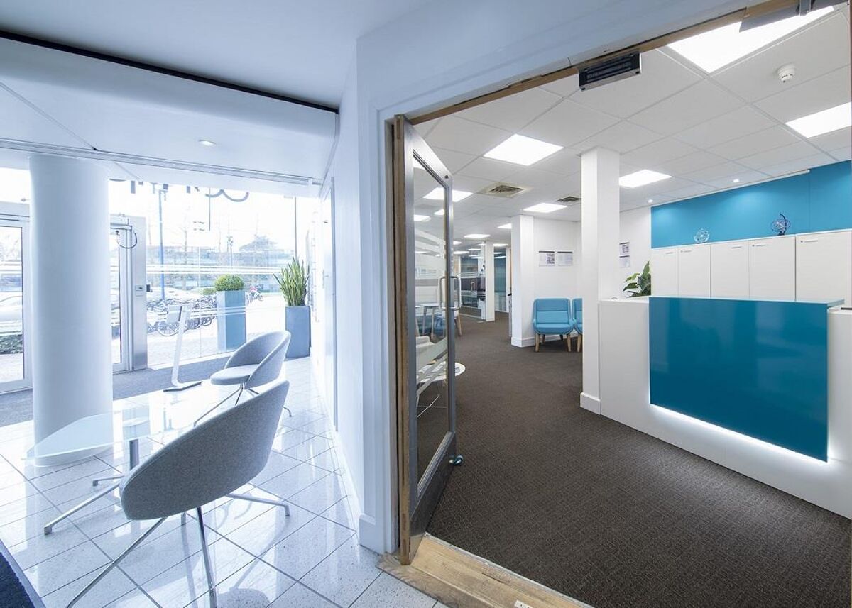 The business park is near Histon, just north of Cambridge, and boasts natural landscaping including a lake, and on offer are offices, reception, co-working, meeting rooms as well as admin support.
