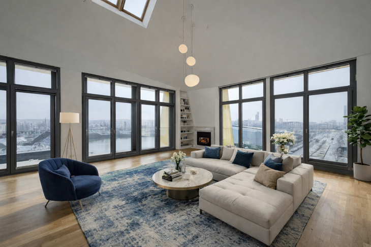 Picture of Exklusive Maisonette-Wohnung mit Panoramablick auf den Main im Frankfurter Ostend