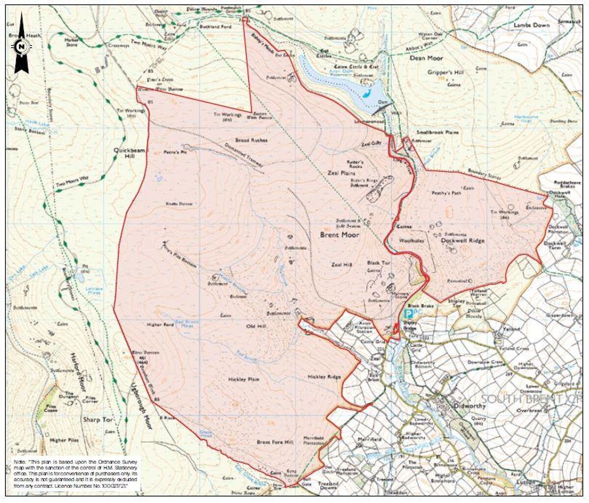 Land for sale in Didworthy, Near South Brent, Dartmoor, Devon, TQ10