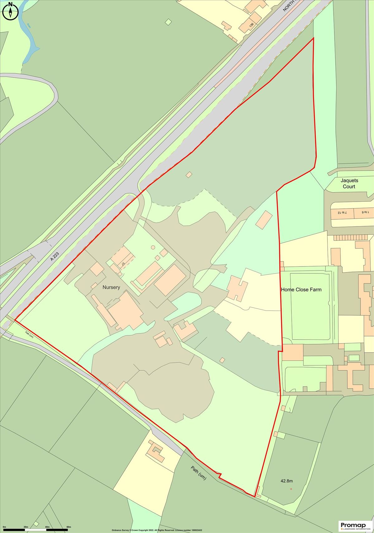 A 13.46-acre site with recycling facility, along with commercial land and residential properties.