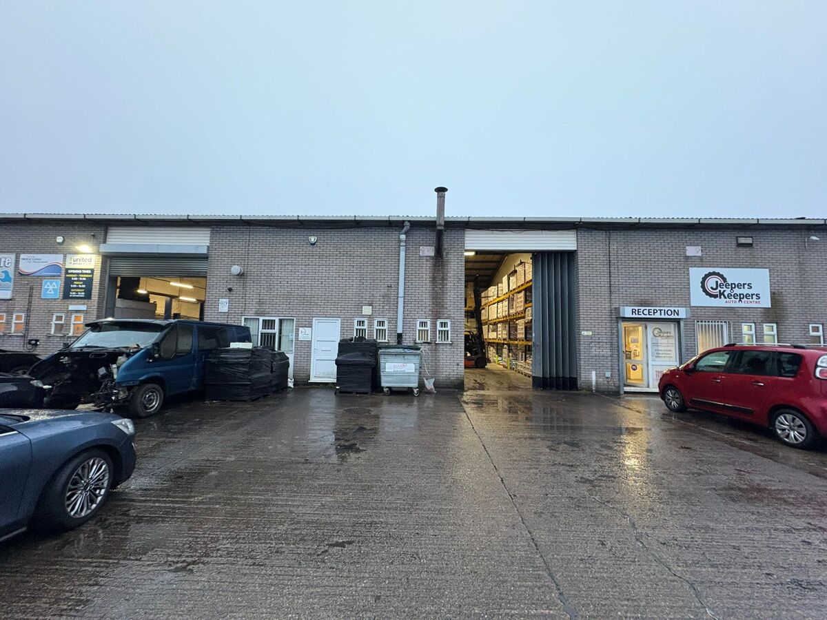 Mid-terraced industrial unit on established industrial estate with offices - to be refurbished.