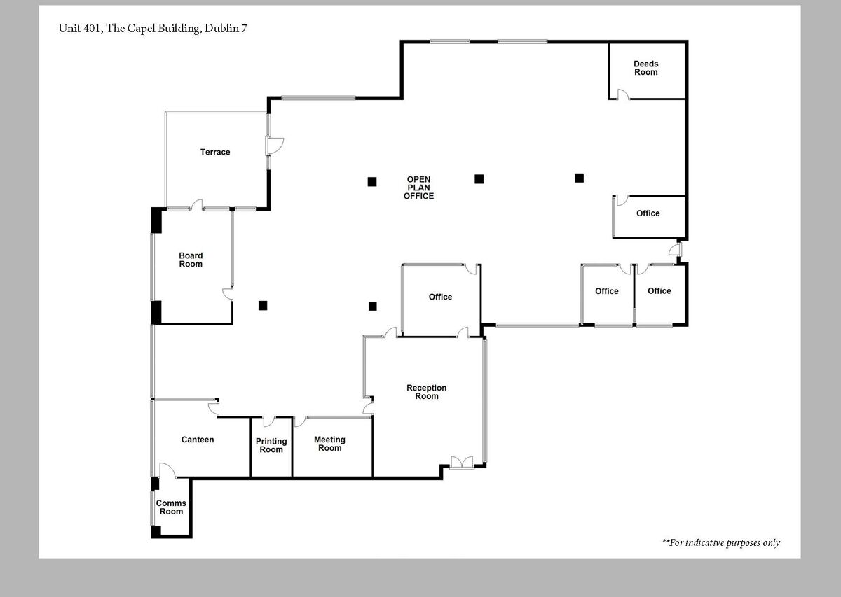 Office to rent in Unit 401, The Capel Building, Mary’s Abbey, Dublin 7 ...