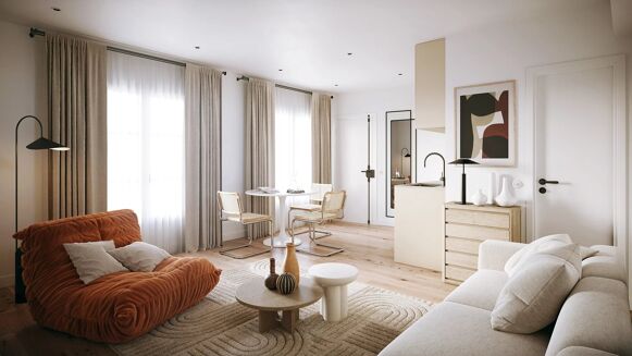 Picture of 1 bedroom apartment for sale.
