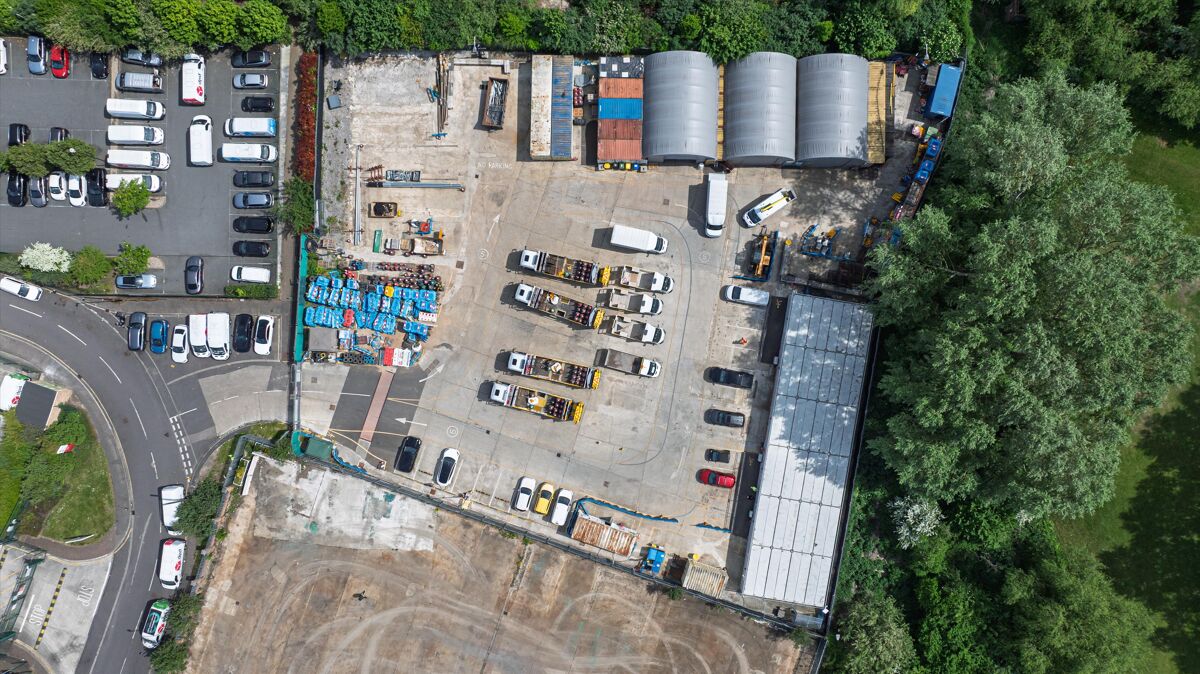 Fully secure industrial open storage with flexible use