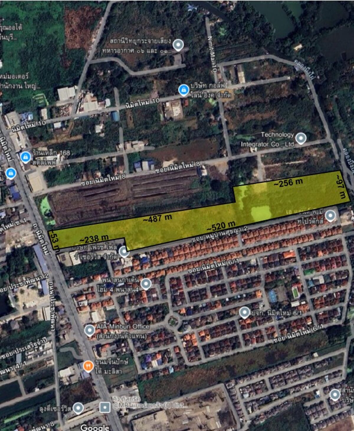 Land for sale in Land for sale, Area 37-1-18.0 Rai, On Nimit Mai Road ...