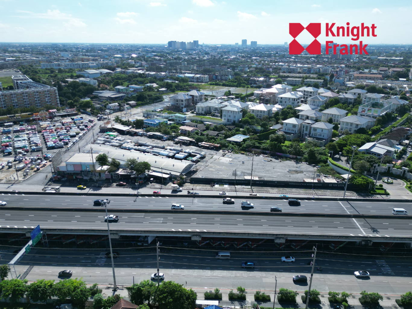 Image of Prime Location Land for Sale, 7 Rai, On Pradit Manutham Road (Next to Liab Duan Market Ram Inthra), Bangkok