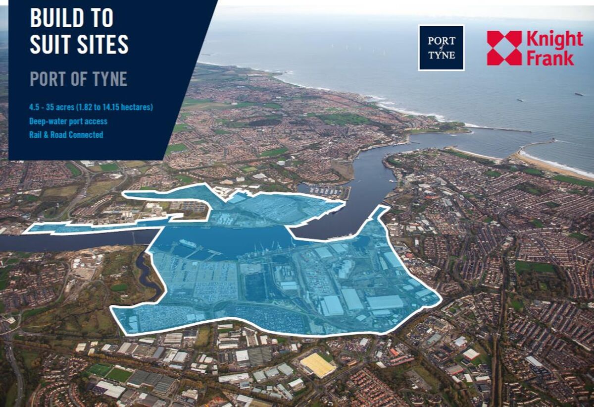 Development Land / Build to Suit Sites at Port of Tyne (North Tyneside) - 
From 10 to 35 acres (4 to 14 HA)