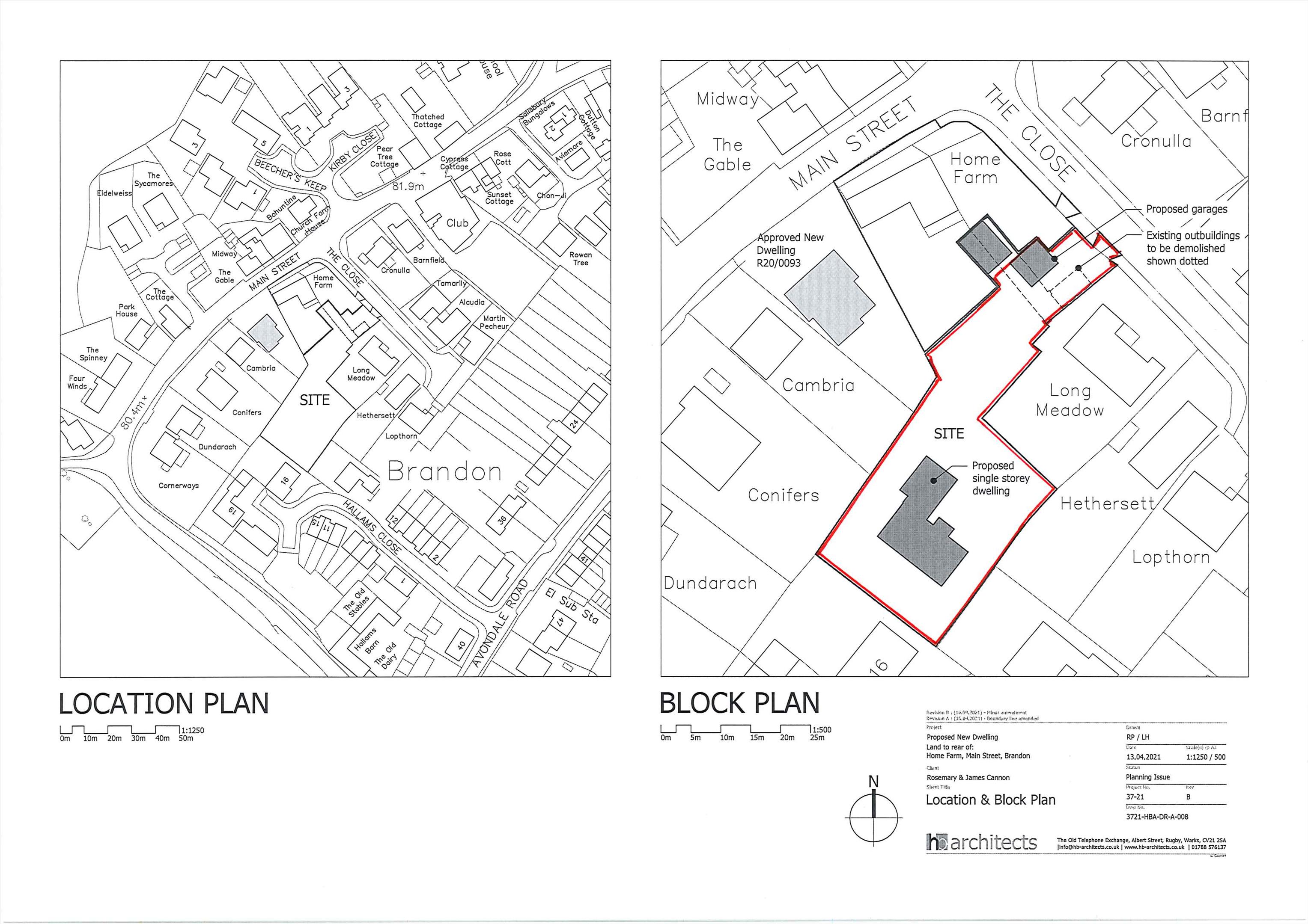 development plot for sale in Main Street, Brandon, Coventry, CV8