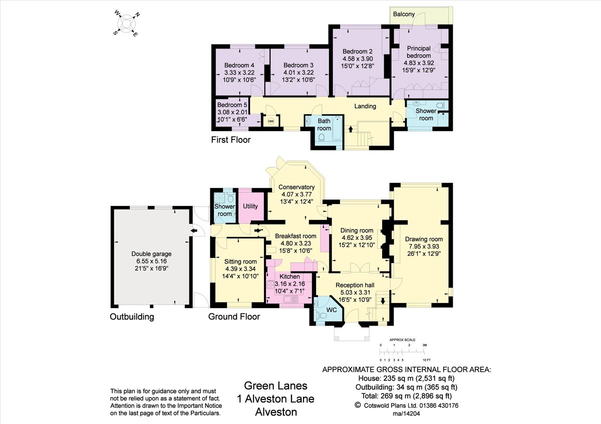 house for sale in Alveston Lane, Alveston, StratforduponAvon, Warwickshire, CV37