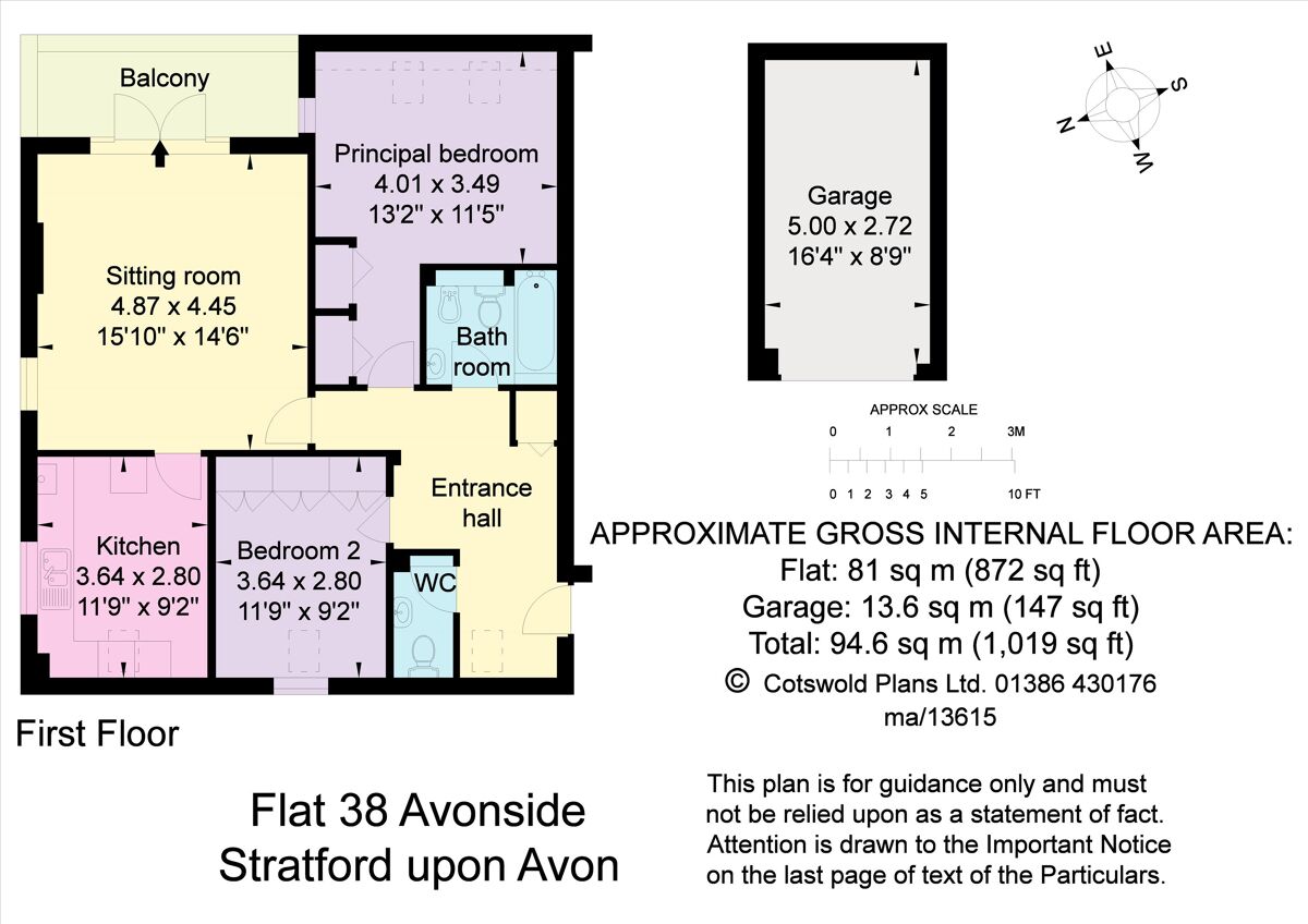 apartment for sale in Mill Lane, StratforduponAvon, Warwickshire