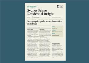 Sydney Prime Residential InsightSydney Prime Residential Insight - Q3 2023