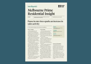 Melbourne Prime Residential InsightMelbourne Prime Residential Insight - Q3 2023