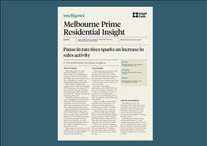Melbourne Prime Residential InsightMelbourne Prime Residential Insight - Q3 2023
